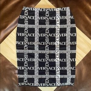 Versace Black and White Women's Skirt